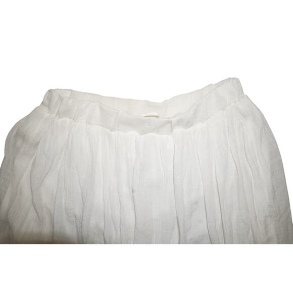 Vintage Y2K Madison White Lace Tiered Ruffle Trim Cottagecore Coquette Skirt L - Picture 3 of 5